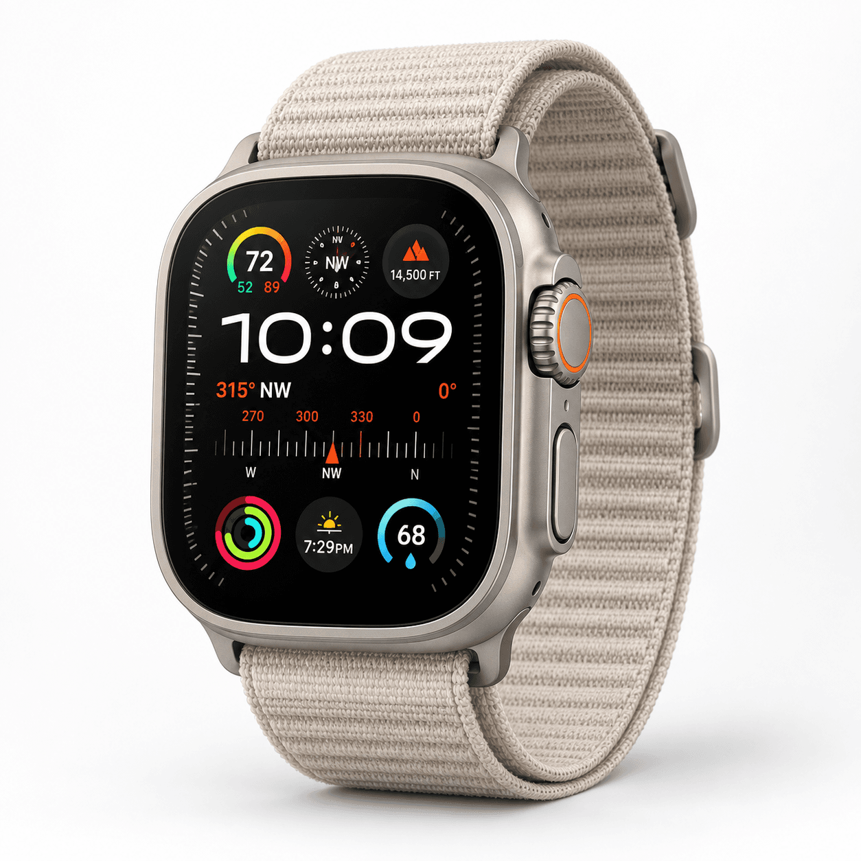 ساعت هوشمند اپل مدل Apple Watch Ultra 2 با بند تریل لوپ